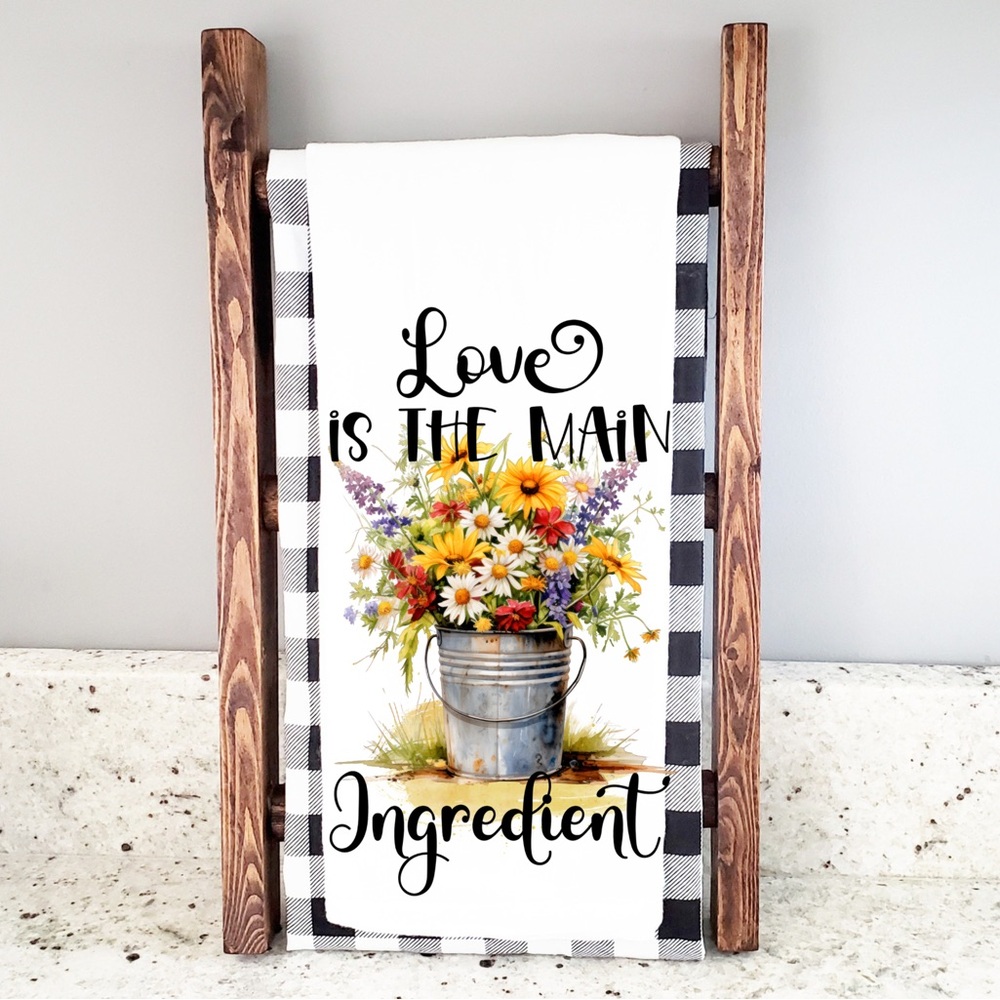Handcrafted sublimated kitchen towel